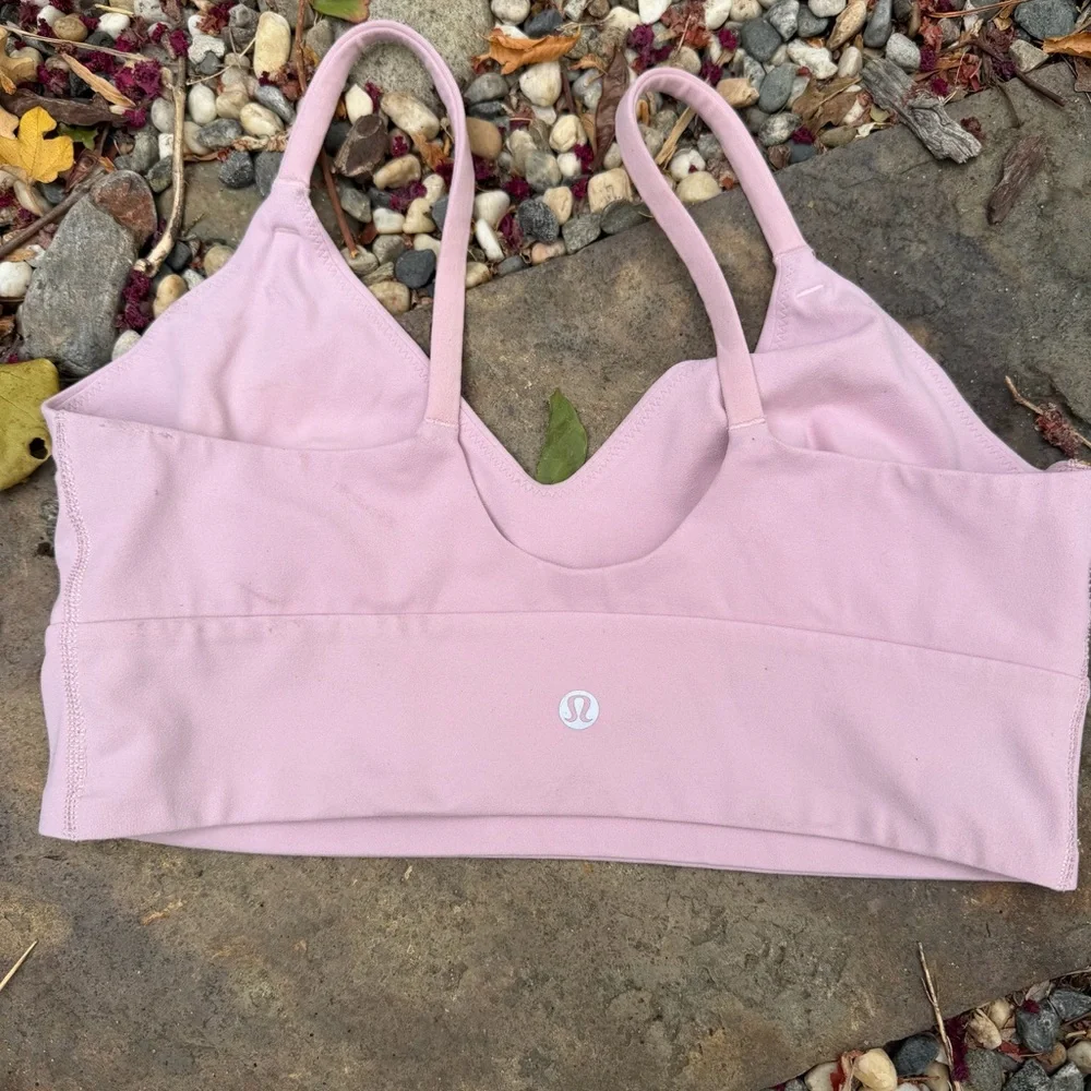 lululemon athletica Light Pink Focuser Scoop Neck Nulu- size M